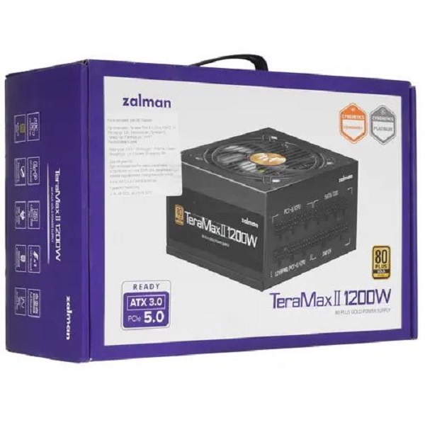 Блок питания Zalman TeraMax ZM1200-TMX2 1200 Вт, в собранном виде, черный,