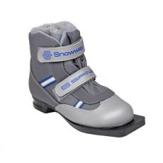 Ботинки для беговых лыж Spine Kids Velcro 104 серый 34-35 р.