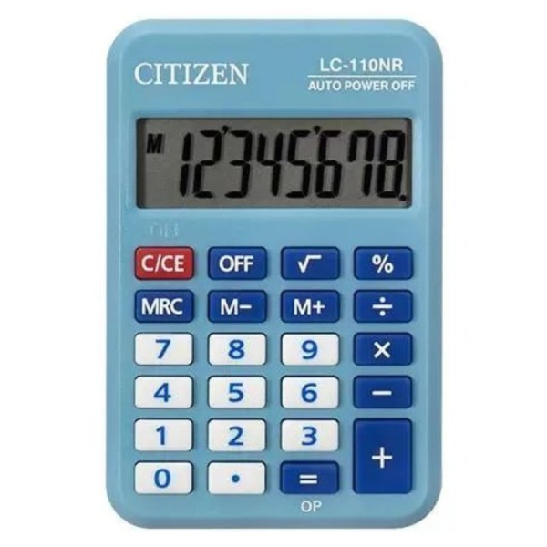 Калькулятор Citizen Cool4School LC-110NRBL голубой