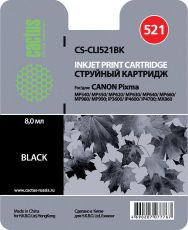 Картридж для принтера и МФУ Cactus CS-CLI521BK Black