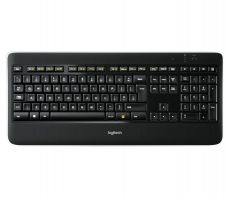 Клавиатура беспроводная Logitech K800 черный+серый