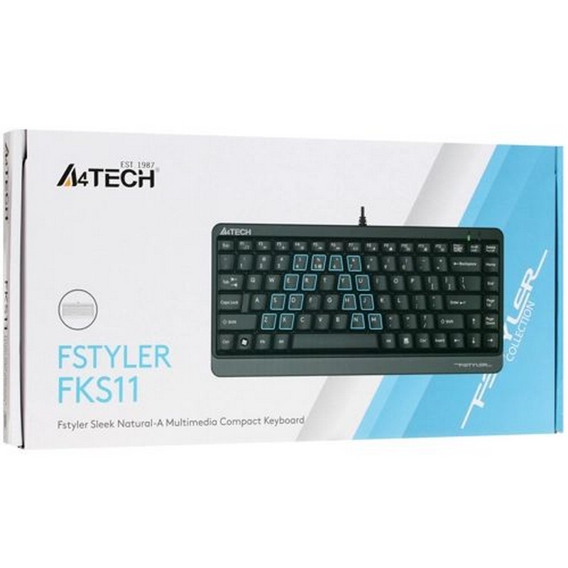 Клавиатура проводная A4Tech Fstyler FKS11 черный