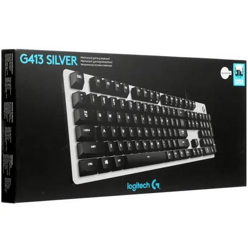 Клавиатура проводная Logitech G413 [920-008516] серебристый