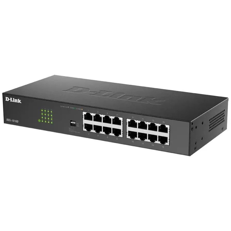 Коммутатор D-link DGS-1016D 16x10/100/1000 Мбит/сек, неуправляемый dgs-1016d/j1a