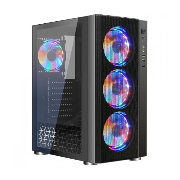 Корпус Ginzzu CL300 Midi-Tower черный