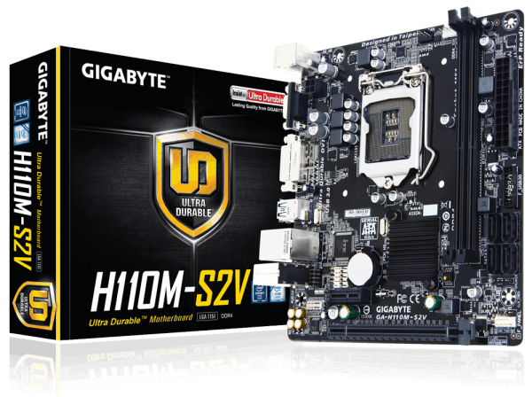 Материнская плата Gigabyte GA-H110M-S2V (RTL) S-1151 H110