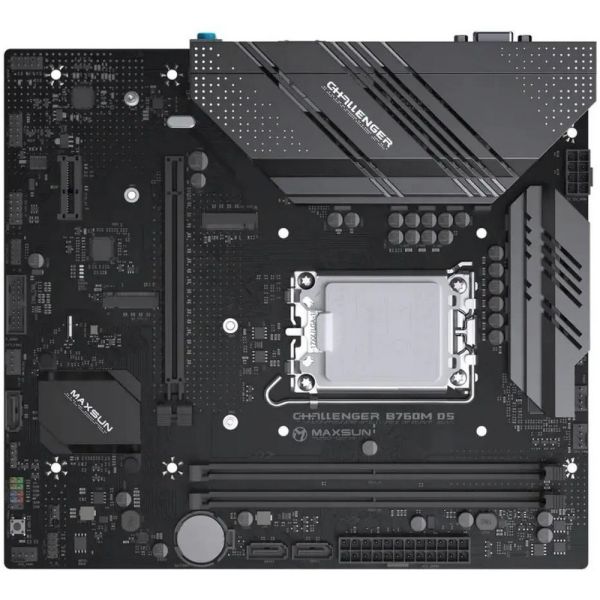 Материнская плата MaxSun Challenger B760M D5 LGA 1700, Intel B760, mATX, Ret