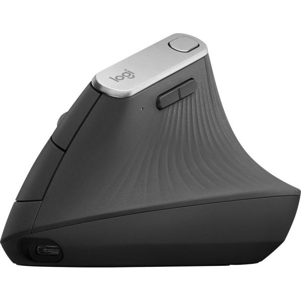 Мышь Logitech MX Vertical оптическая, беспроводная, USB/Bluetooth, черный [910-005449]