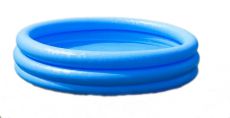 Надувной бассейн Intex Crystal Blue Pool голубой, 330 л