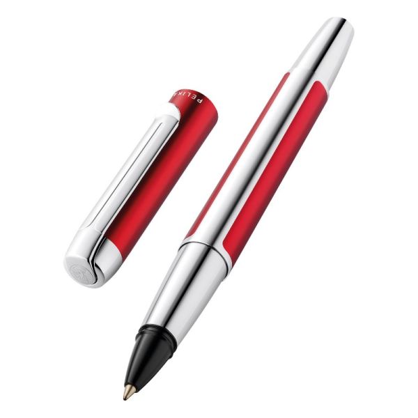 Ручка роллер Pelikan Elegance Pura R40 коробка бордовый/серебристый PL817462