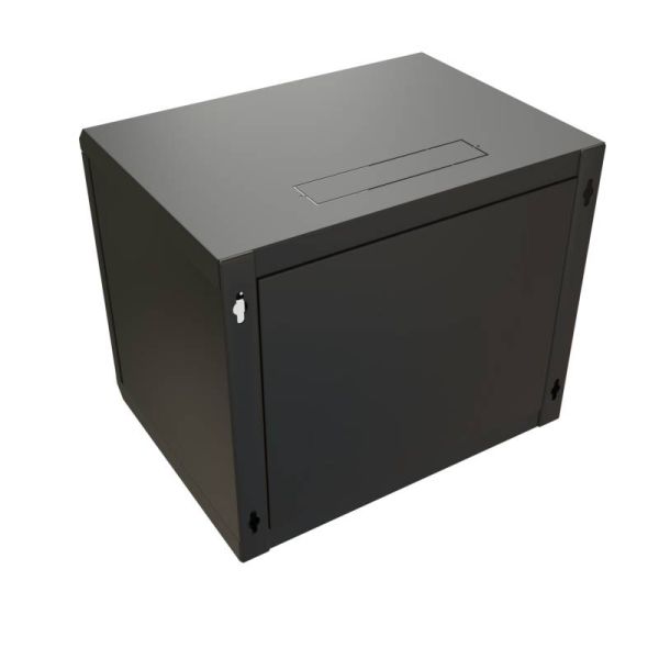 Шкаф коммутационный Wrline WR-TW-1545-GP-RAL9004 черный