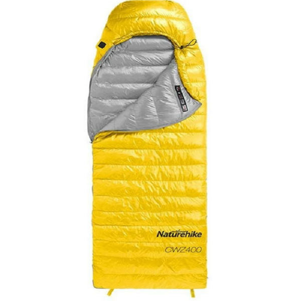 Спальный мешок Naturehike Ultralight CWZ400 220х85 см/L, желтый NH19W400-Z-YELFEUAN2M правая